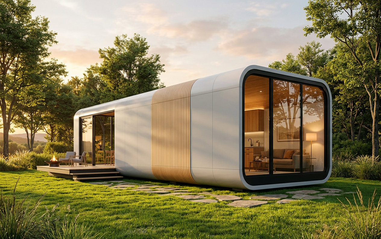 Cabine modular Apple Cabin Modelo Família 40 — T2 · 40 pés